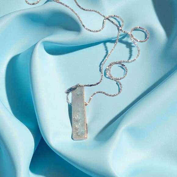 Silver Star of David Mezuzah Pendant Necklace - Picture 4 of 11